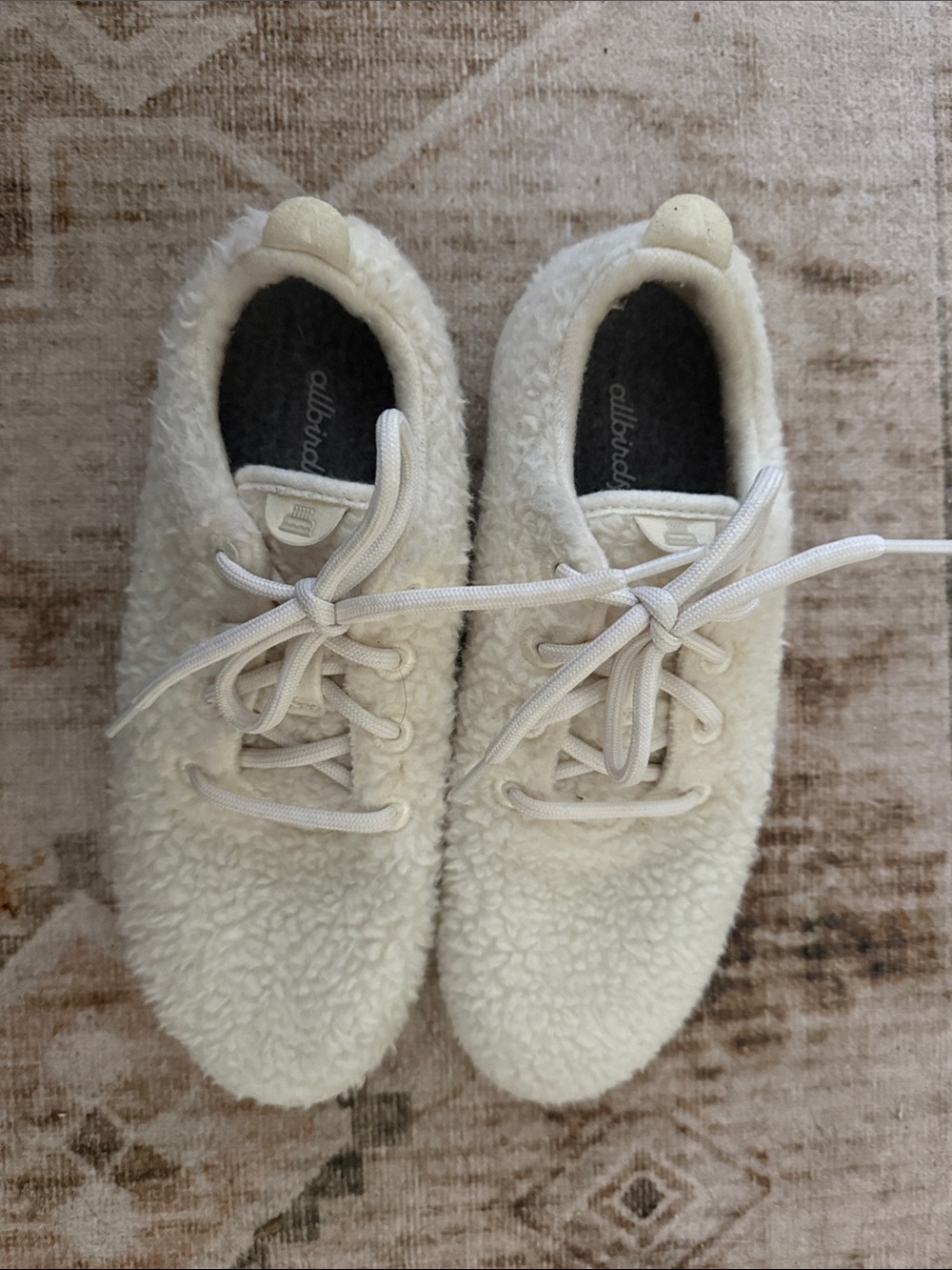 allbirds Sherpa-Style Sneakers in Cream White